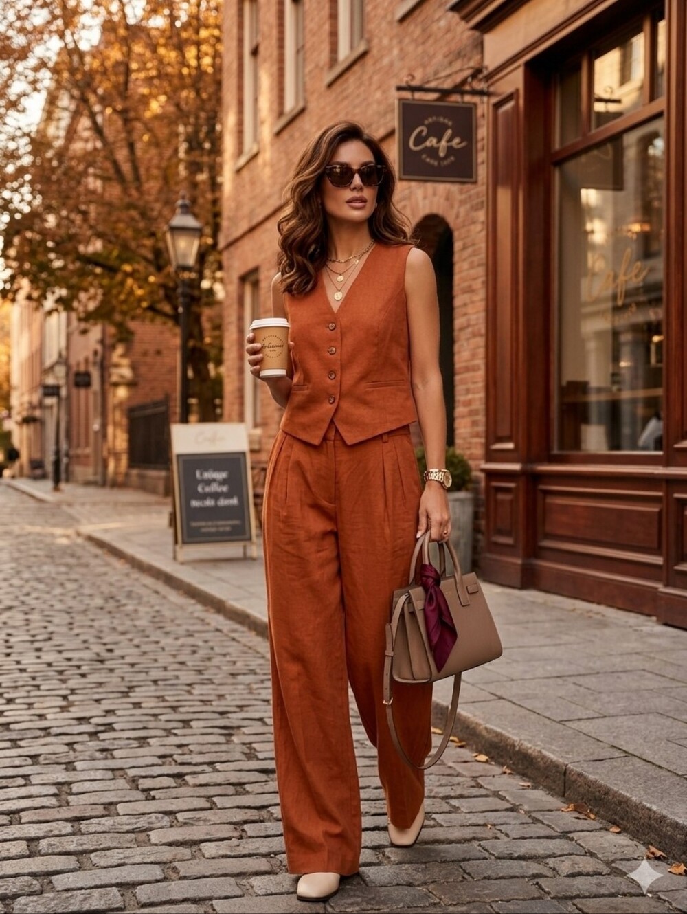 Cotton & Linen Pants Set